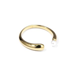 Anillo dorado minimalista