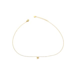 Cadena dorado con colgante de letra D