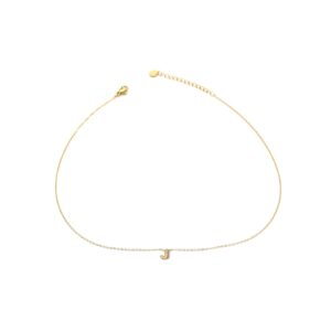 Cadena dorado con colgante de letra J