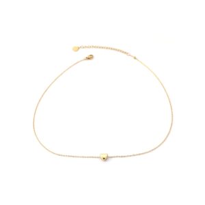 Cadena dorado con corazón