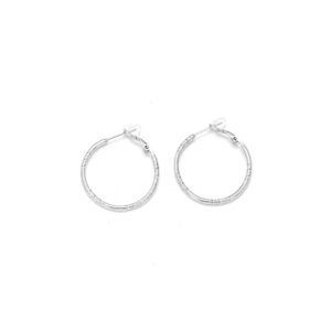 Pendientes de aro plateado con padrones variadas