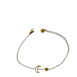 Pulsera Dorada con luna